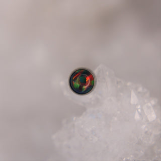 neometal black opal fauxpal piercing jewellery attachment