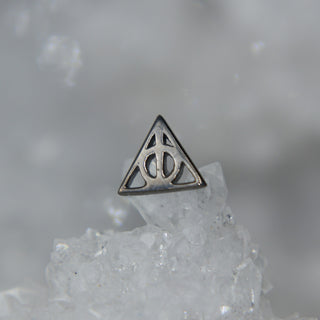 bvla deathly hallows 14k gold black cardiff piercing