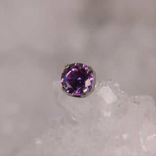 neometal fancy purple gem cz swarovski body jewellery piercing attachment threadless