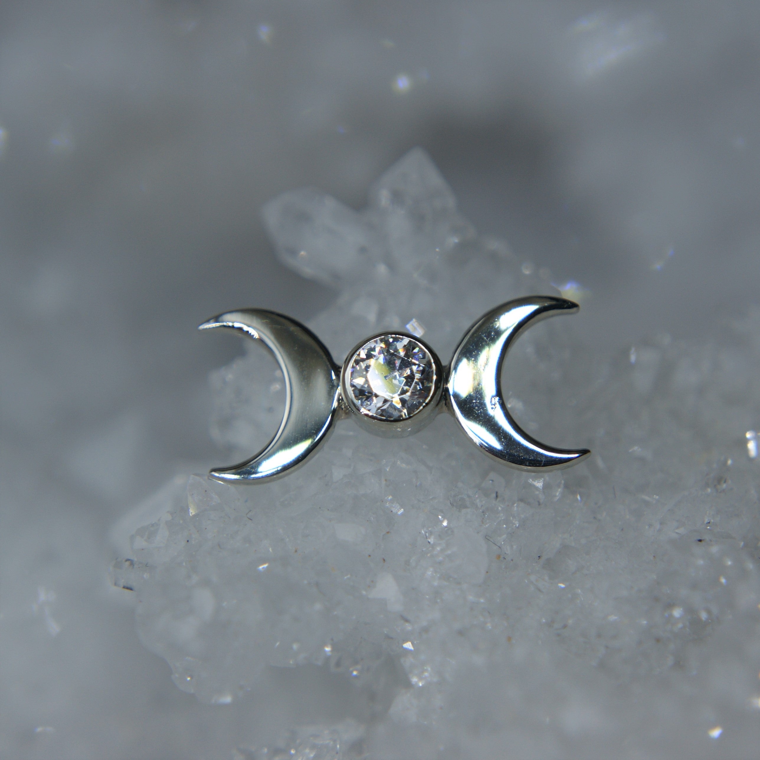 ANATOMETAL プルメリアエンド ホワイトゴールドピアス - ピアス