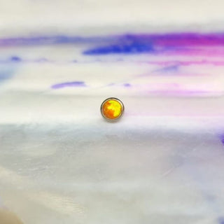is threaded opal fire opal