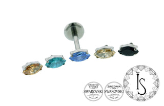 is marquise prong set gem cz swarovski