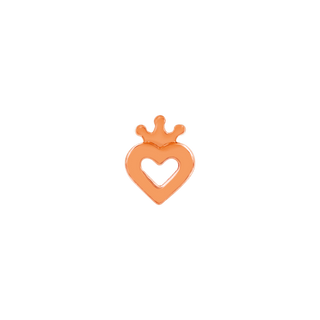junipurr_14k rose gold Gold Heart Crown decorative end JJ0051-RG