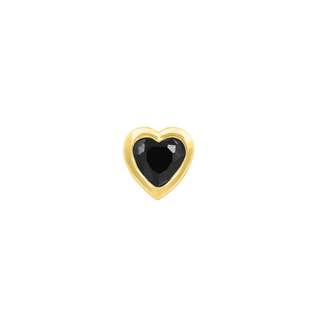 junipurr 14k yellow gold BLM Heart decorative end JJ0247-YG