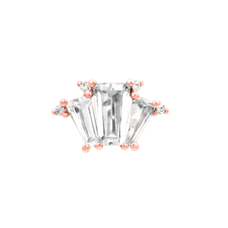 Rose Gold Brook Threaded junipurr jewellery Cardiff Piercing