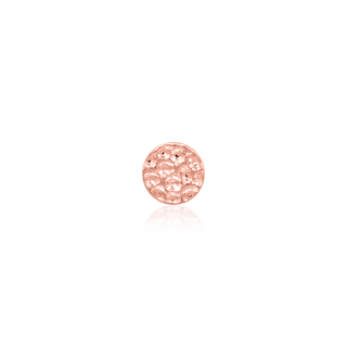 JUNIPURR JEWELRY HAMMERED DISK ROSE GOLD CARDIFF