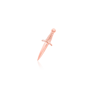 Rose Gold Junipurr Jewellery Staring Daggers - 14k Gold Threadless End