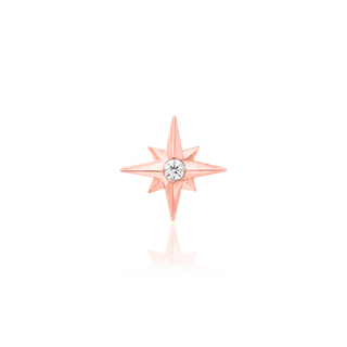Junipurr stella piercing jewellery rose gold 5mm
