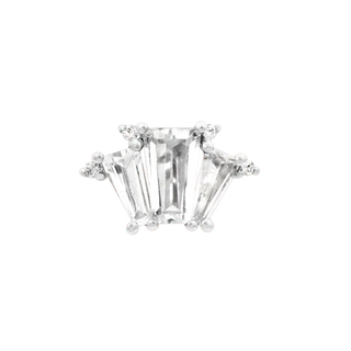 White Gold Brook Threaded junipurr jewellery Cardiff Piercing