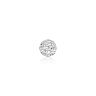 JUNIPURR JEWELRY HAMMERED DISK WHITE GOLD CARDIFF