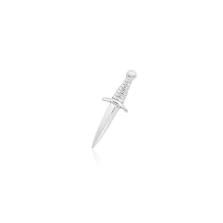 White Gold Junipurr Jewellery Staring Daggers - 14k Gold Threadless End