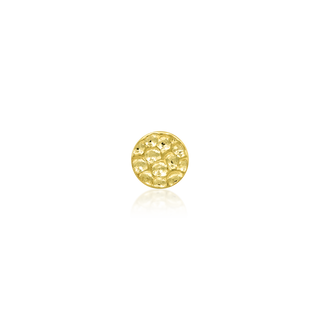 JUNIPURR JEWELRY HAMMERED DISK YELLOW GOLD CARDIFF