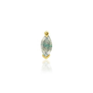 Yellow Gold JUNIPURR JEWELRY MARQUIS MOSS - 14k Gold Threadless End