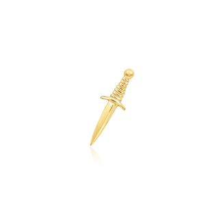 Yellow Gold Junipurr Jewellery Staring Daggers - 14k Gold Threadless End
