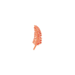 junipurr 14k Rose Gold Feather Quill decorative end JJ1379R RG