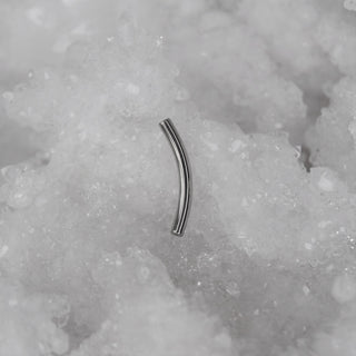 Neometal Threadless Curved Basic Titanium Navel Belly Bar Barbell Shaft.
