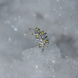 olive branch white gold