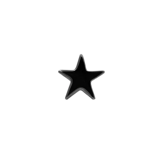 Junipurr Jewelry Scene Star - 14k Rhodium Black Gold Threadless End