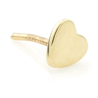 tish lyon - 14k yellow gold heart threadless attachment