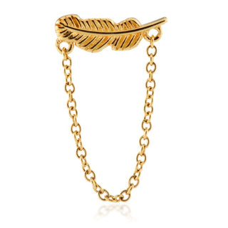 lucky feather piercing jewellery