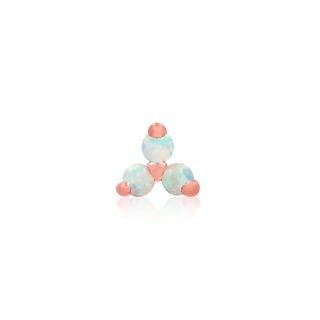 Junipurr Jewelry Trinity Opal - 14k Gold Threadless End