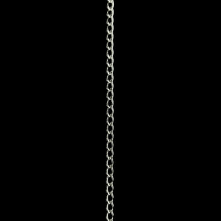 3.2mm curb chain sterling silver