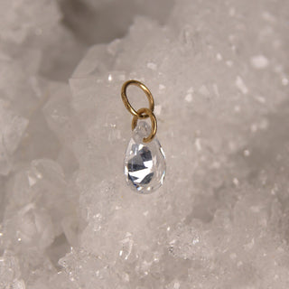 9ct gold pear gem jewel dangle tish lyon