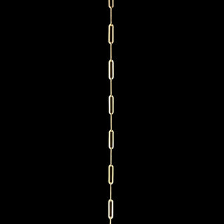 9k yellow gold 2.3mm long link paperclip chain