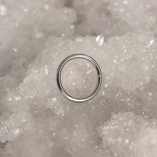 BVLA seam ring in 14k white gold wg UK Stockist