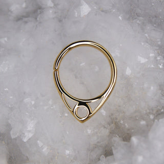 Junipurr Jewelry Winifred - 14k Solid Gold Seam Ring