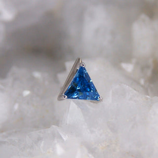 junipurr jewellery blue jewelry cz swarovski 14k white gold triangle attachment threadless push fit jewelry