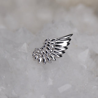 junipurr jewellery icarus wing angel wing piercing body jewelry threadless push fit 14k white gold 