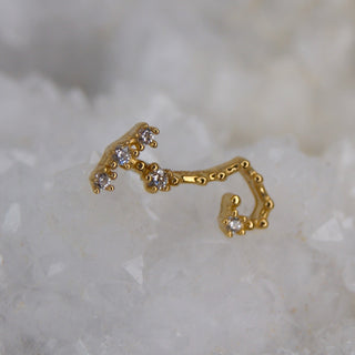 Tish Lyon - TL - 14CT SOLID GOLD THREADLESS JEWELLED ZODIAC CONSTELLATION PIN ATTACHMENT