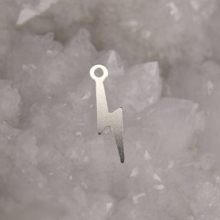 sterling silver lightning bolt charm