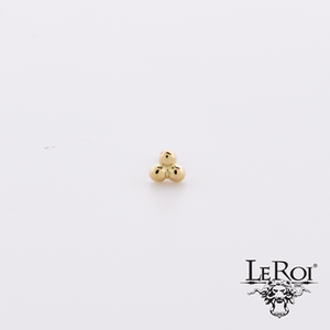 Leroi gold 3 Bead Cluster