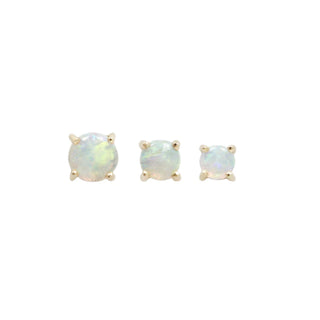 OPAL PRONG CABOCHON YELLOW GOLD - THREADLESS END