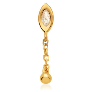 TL - 14CT THREADLESS JEWELLED MARQUISE & BALL ATTACHMENT