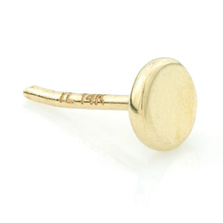 TL - 14CT YELLOW GOLD DISK THREADLESS ATTACHMENT