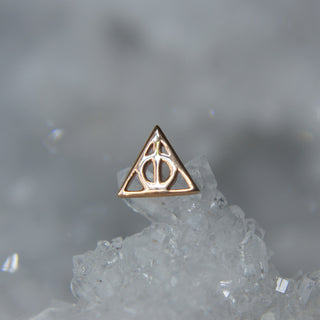 bvla deathly hallows 14k gold rose cardiff piercing