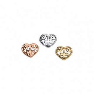 BVLA Solid Gold Ornate Heart