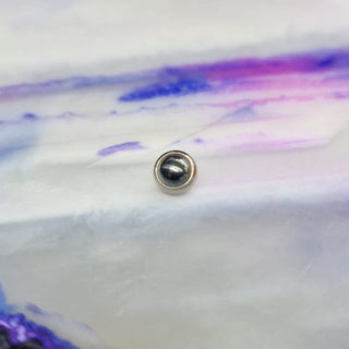 industrial strength haematite natural stone threaded cabochon