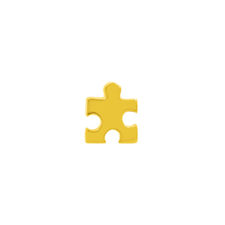 junipurr 14k yellow gold Gold Puzzle Piece decorative end JJ1377 YG