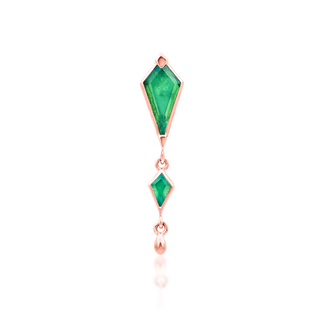 Rose Gold JUNIPURR JEWELRY UNITY - 14k Gold Threadless End with Chrysoprase gem