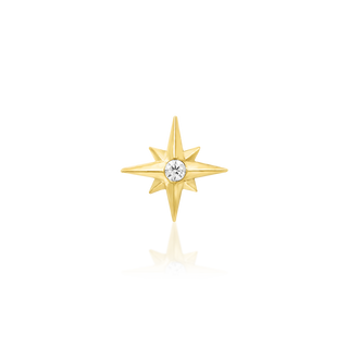 Junipurr stella piercing jewellery yellow gold 5mm