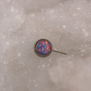 neometal lavender opal fauxpal side facing nipple end gem attachment