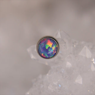 neometal opal fauxpal gem piercing attachment lavender body jewellery