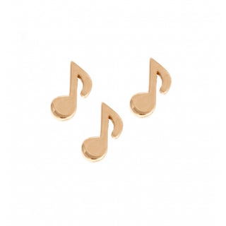 BVLA Music Note - 14k Gold Threadless End
