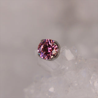 pink cz swarovski piercing jewellery attachment end body jewelry neometal threadless