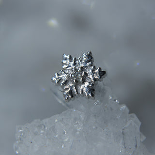 BVLA Snowflake - 14k Gold with Diamond - Threaded End