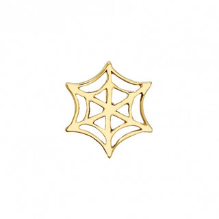 BVLA Spider Web - 14k Gold 16G Threaded End